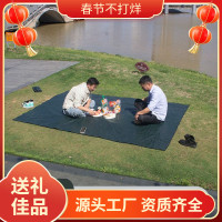雙面淋膜戶外地墊地布地蓆加厚耐磨防水野餐墊子午睡露營防潮可攜式