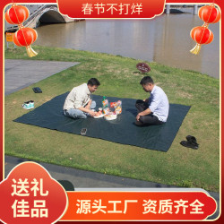 雙面淋膜戶外地墊地布地蓆加厚耐磨防水野餐墊子午睡露營防潮可攜式