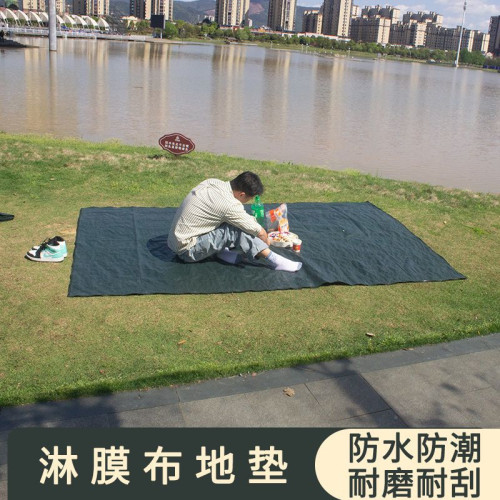 雙面淋膜戶外地墊地布地蓆加厚耐磨防水野餐墊子午睡露營防潮可攜式