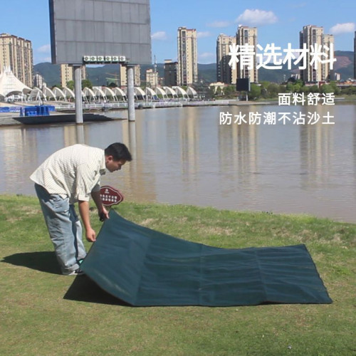 雙面淋膜戶外地墊地布地蓆加厚耐磨防水野餐墊子午睡露營防潮可攜式