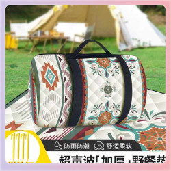 ✅加厚超音波野餐墊防潮墊沙灘墊戶外露營墊野營草坪防水可攜式地墊