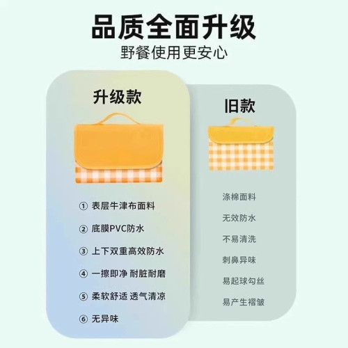 野餐戶外防潮墊可攜式春遊地墊ins野炊草坪露營墊子加厚必備
