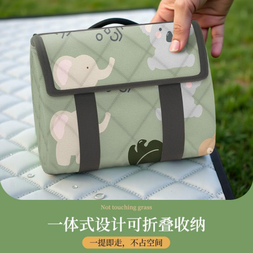 戶外野餐墊超音波防潮墊加厚露營地墊防水草坪坐墊可攜式折疊可機洗