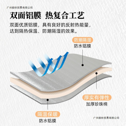 帳篷防潮墊戶外可攜式加厚露營家用打地鋪鋁箔膜野餐墊子地墊
