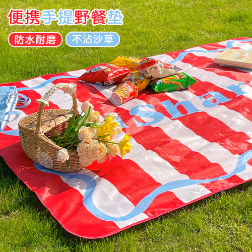默默愛 ins風野餐墊戶外春遊地墊加厚防水防潮沙灘墊音樂節神器