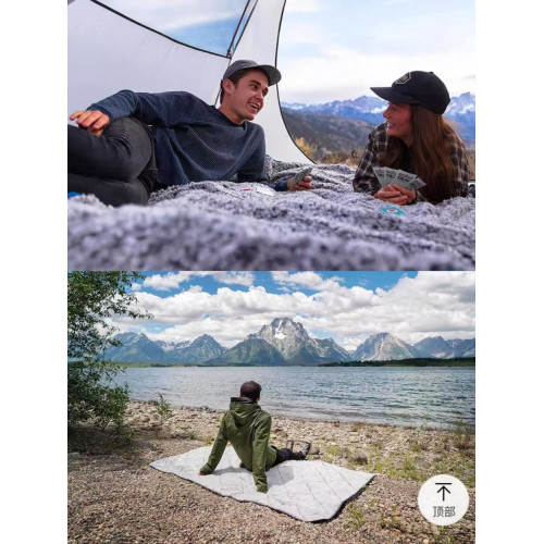 多功能野餐墊防水露營露營羊羔絨可攜式午睡毯毯加厚防潮墊戶外