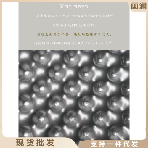 Norleeva鋁膜蛋巢折疊坐墊戶外露營野營蛋槽防潮墊可攜式野餐墊hcds