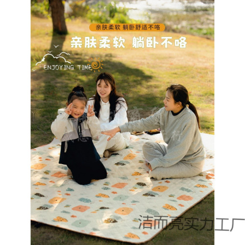 野餐墊防潮墊加厚可攜式戶外露營野營沙灘草地野炊防水墊子帳篷地墊