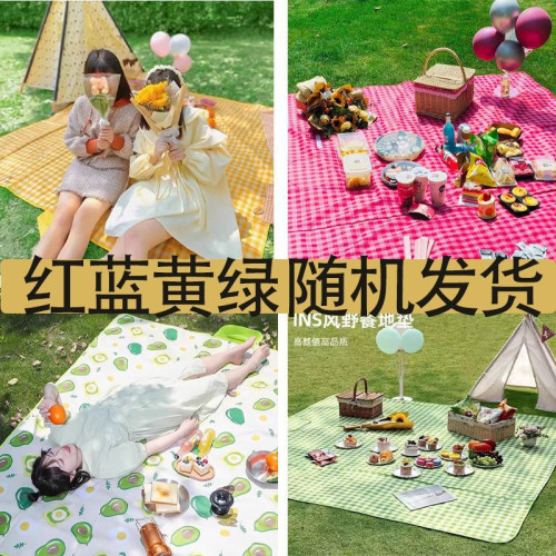 野餐墊防水加厚可攜式戶外旅遊露營野餐地墊草坪春遊防潮沙灘墊子