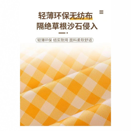 郊遊防潮戶外野炊野營沙灘帳篷防水加厚無紡布草坪墊子野餐墊輕量