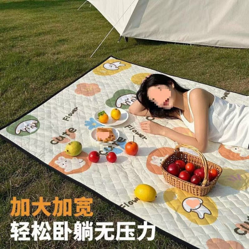 春遊野餐墊防潮墊戶外露營地沙灘新款防潮墊家用寶寶爬行墊加厚墊
