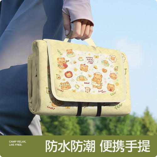 【新客優惠】加厚超音波野餐墊戶外春遊地墊野墊可攜式防水可折疊