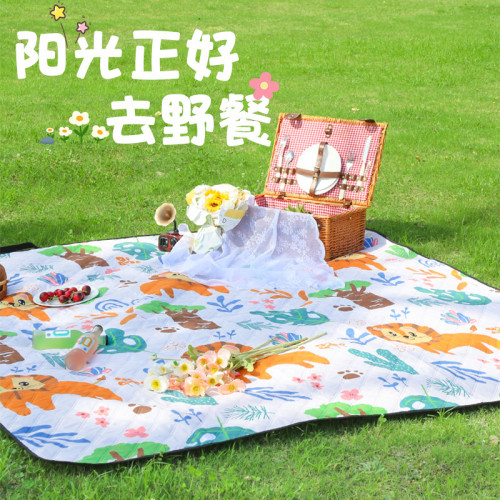 野餐墊戶外超音波公園外出郊遊防潑水可攜式防潮墊加厚可機洗2米
