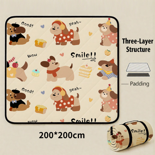 野餐墊加厚戶外露營可攜式地墊春遊坐墊防水草坪墊子防潮墊