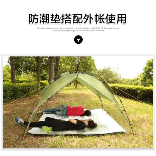 戶外防水免洗雙人多人防潮墊兩面鋁箔防潮野炊地墊睡墊爬墊