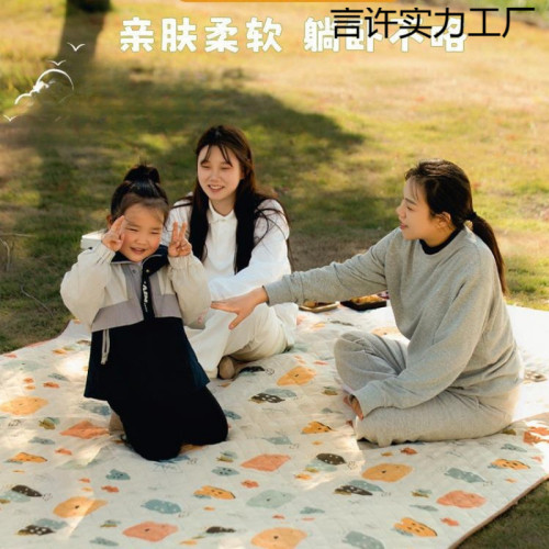 野餐墊防潮墊加厚戶外地墊可攜式露營野營防水帳篷墊沙灘墊草坪坐