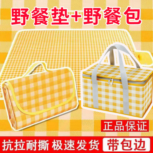 野餐墊戶外防潮墊可攜式春遊地墊野餐布風露營墊子