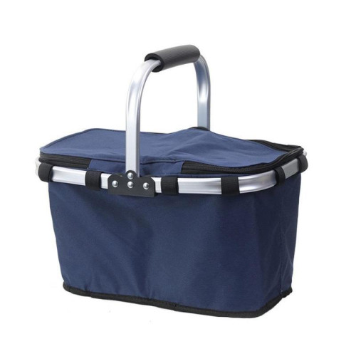 1pc Large Insulated Picnic Basket Shopping Basket Folding