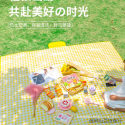 野餐墊防潮墊加厚戶外露營野餐裝備防水可攜式春遊郊遊可折疊野餐布