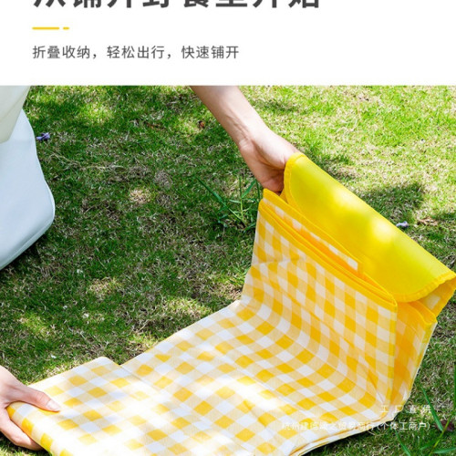 野餐墊防潮墊加厚戶外露營野餐裝備防水可攜式春遊郊遊可折疊野餐布