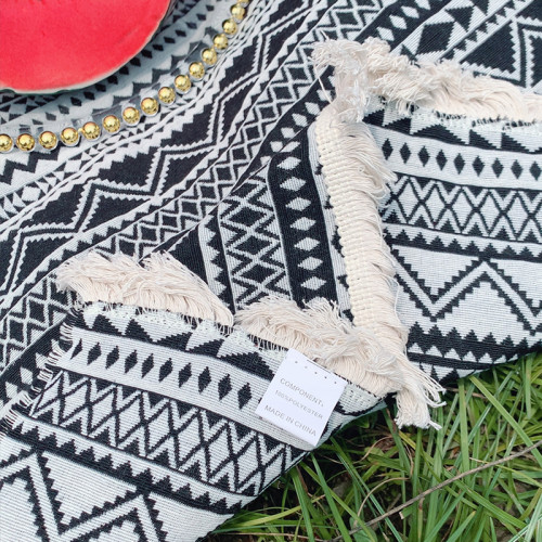 戶外露營波西米亞ins野餐墊復古民族風色織野餐布草地墊