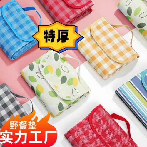 ins風高顔值野餐墊牛津布加厚防汙沙灘墊戶外露營可攜式可機洗拍照