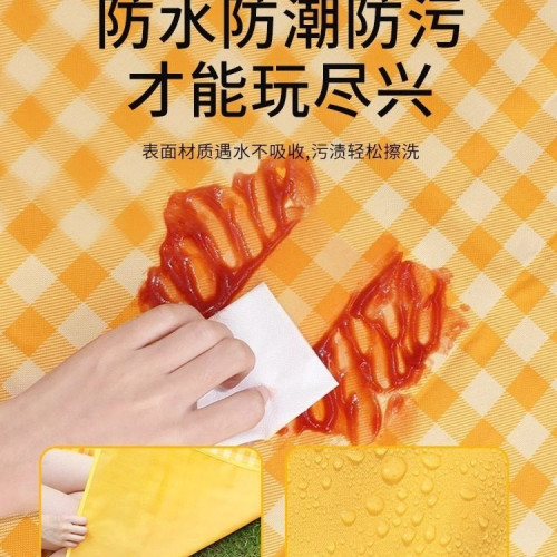 戶外加厚野餐墊防水防潮野炊墊野營沙灘帳篷地墊春遊墊子可攜式郊遊