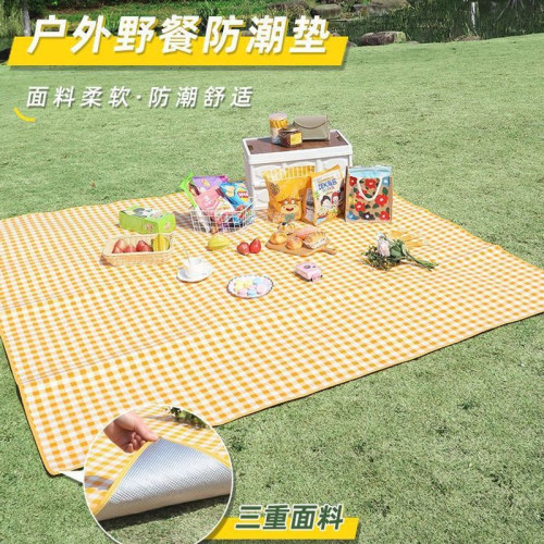 野餐墊戶外風可攜式野餐墊防潮墊防水加厚防沙野外地墊