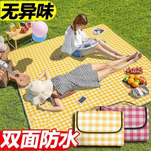 加厚野餐墊戶外露營野餐沙灘墊防潮防水可攜式春遊可折疊野餐布帳篷