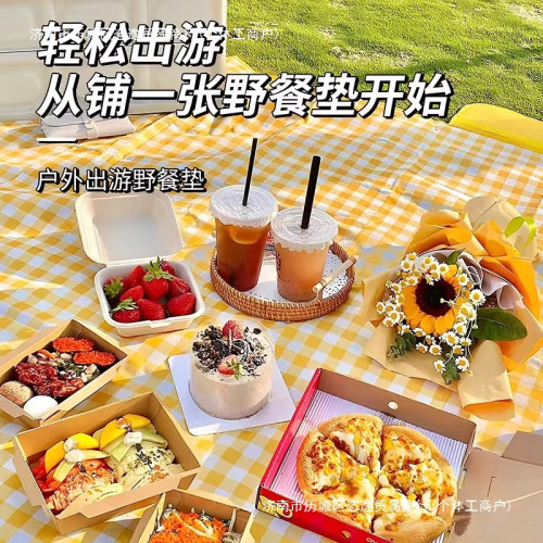 戶外加厚野餐墊防水防潮野炊墊野營沙灘帳篷地墊春遊墊子可攜式郊遊