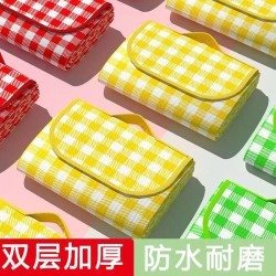 加厚野餐墊帶鋁模防潮戶外野炊野營沙灘帳篷防水草坪墊子可攜式郊遊