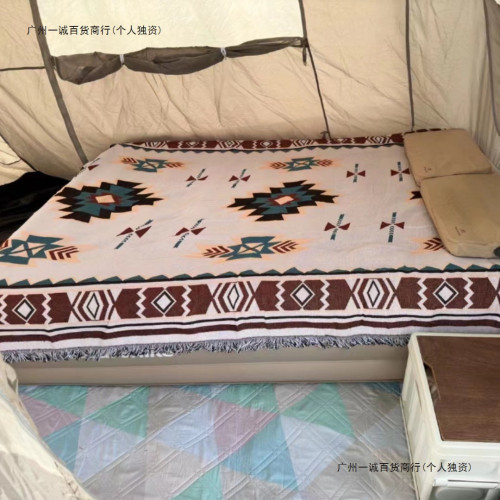 露營毯毛毯戶外毯子午睡蓋毯床毯波西米亞帳篷地墊裝飾地毯沙發毯