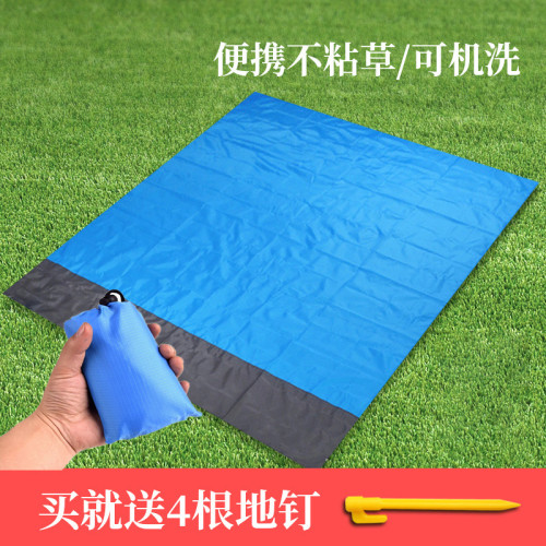 野餐墊超薄口袋防潮墊沙灘防水防沙超輕折疊可攜式地墊毯蓆子海邊