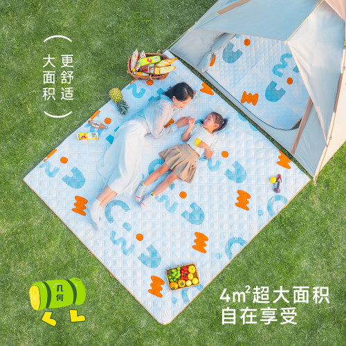 原始人野餐墊防潮墊加厚防水地墊內墊戶外露營帳篷草坪折疊坐墊布