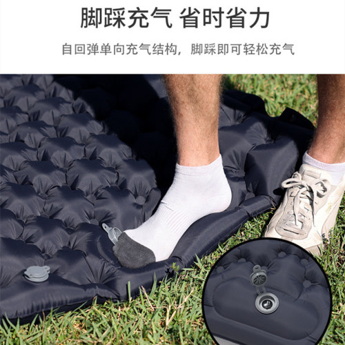 加厚戶外可折疊可攜式帳篷午睡墊地墊防潮墊單雙人蛋巢墊充氣墊絨布