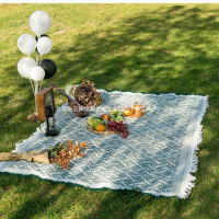 野餐墊戶外加厚法式野炊地墊沙灘可攜式毯子帳篷野餐布防潮露營其它