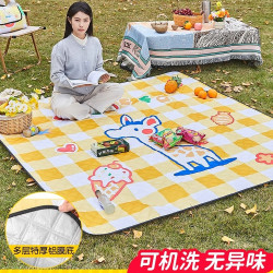野餐墊防潮墊加厚防水野餐用品可攜式地墊露營戶外公園草坪墊子