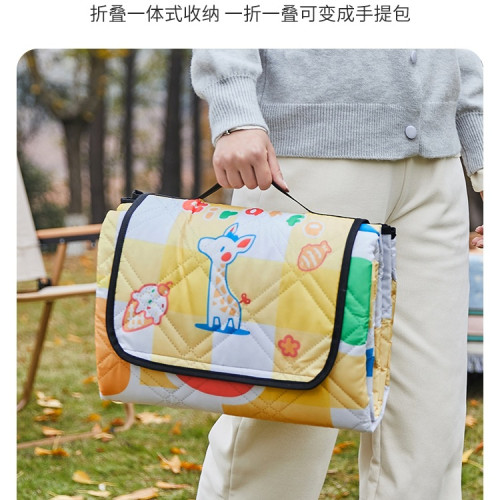 野餐墊防潮墊加厚防水野餐用品可攜式地墊露營戶外公園草坪墊子