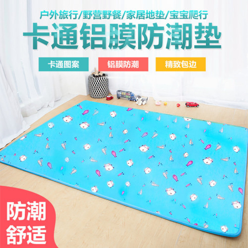 露營鋁膜防潮墊子戶外單雙人野餐墊宿捨防水睡墊布家用帳篷野炊墊