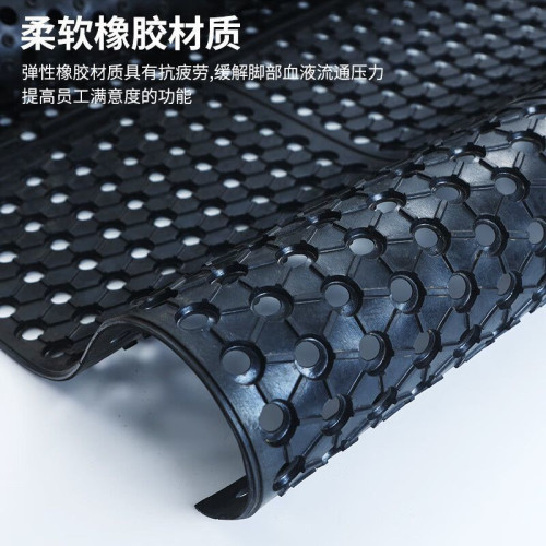 廚房地墊商用飯店後廚防滑墊隔水防油防水耐磨腳墊可拼接橡膠門墊