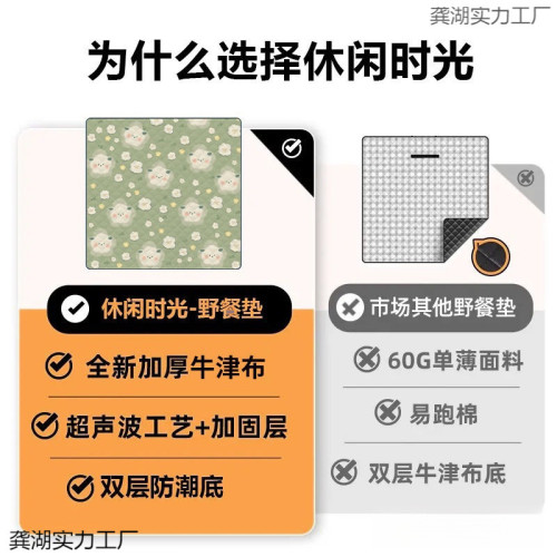 特大號3米超音波野餐墊防潮墊加厚戶外露營墊坐墊沙灘墊可攜式地墊