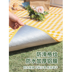 野餐墊戶外徒步休閒公園坐墊加厚可攜式帶野外野炊墊露營帳篷防潮墊