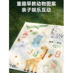 迷你野餐墊可攜式沙灘墊防水防沙戶外可折疊海邊草坪露營地墊