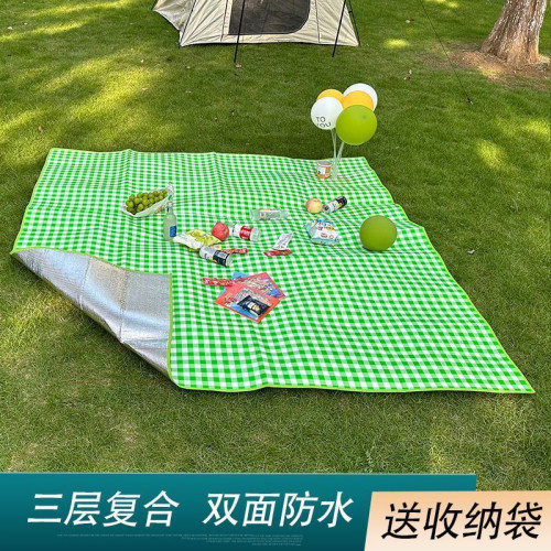 野餐墊戶外ins風可攜式野餐墊防潮墊防水加厚防沙野外地墊