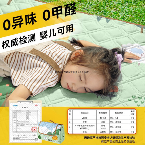 野餐墊防潮墊加厚春遊戶外防水超音波地墊可攜式野炊春遊露營帳篷墊