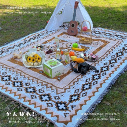 ins風野餐墊不防潮加厚戶外露營帳篷地墊沙灘野餐布野營用品裝備