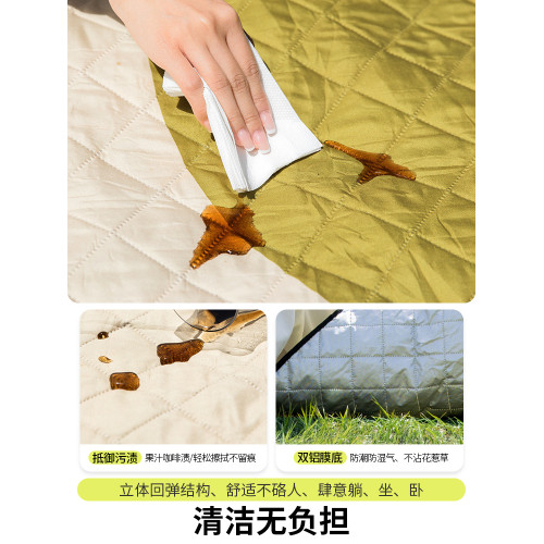 野餐墊可折疊可攜式草地超大沙灘墊子春遊加厚露營布兒童2025新款
