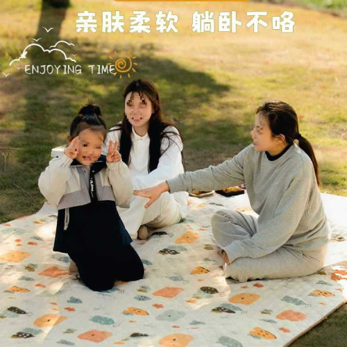 野餐墊防潮墊加厚可攜式戶外露營野營沙灘草地野炊防水墊子帳篷