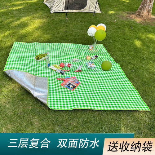 野餐墊戶外風可攜式野餐墊防潮墊防水加厚防沙野外地墊