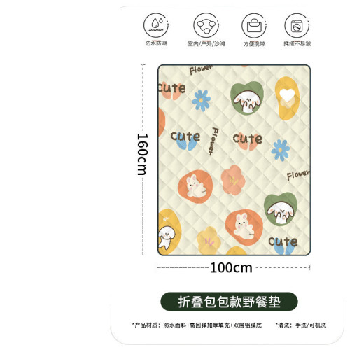 新款野餐墊戶外沙灘露營墊露營野餐坐墊公園春遊防潮墊防水野餐墊